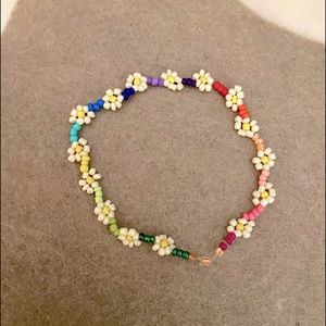 Pride Celebration Unisex Colorful Rainbow Daisy Chain Beaded Bracelet